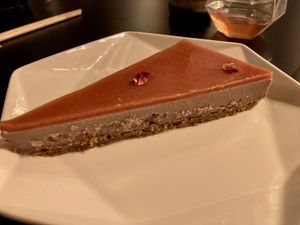 Guava Rose Cheesecake  at House of Vegano in St Petersburg