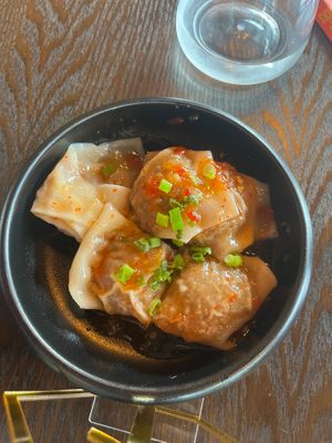 Vegan dumplings at House of Vegano in St Petersburg