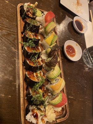 The sky is the limit (left)  at House of Vegano in St Petersburg