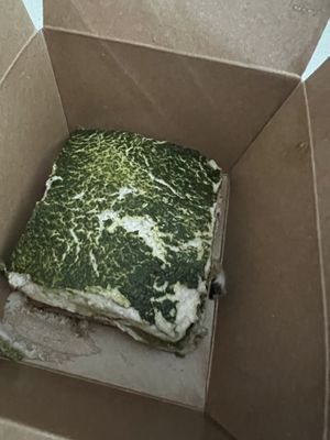Matcha tiramisu   at House of Vegano in St Petersburg