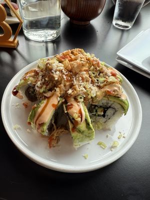 The Burg sushi roll   at House of Vegano in St Petersburg