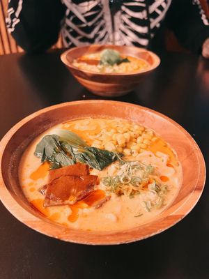 Ramen. Creamy delish noods   at House of Vegano in St Petersburg