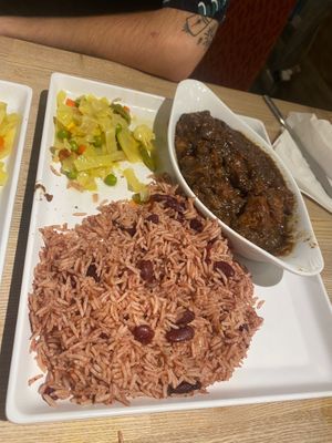 Plantain and potato stew was to die for can’t recommend this enough!!  at Tasty Jerk in South East London