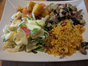 different salads at Botaniq in Copenhagen