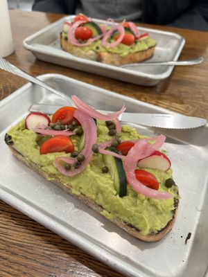 Avocado toast at Brew & Batter in Grapevine