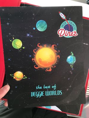 Menu Page Insert at Intergalactic Diner in Belgrade
