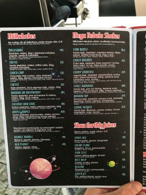 Vegetarian and vegan options at Intergalactic Diner in Belgrade