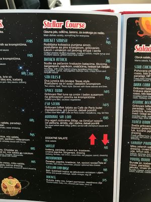 Some salads at Intergalactic Diner in Belgrade