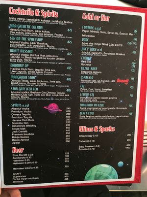 Cocktails at Intergalactic Diner in Belgrade