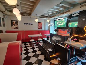 Interior design at Intergalactic Diner in Belgrade