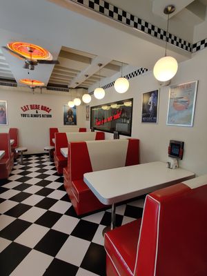 Interior design at Intergalactic Diner in Belgrade