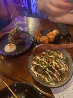 Dirty rice - that’s a must try!  at Bonsai Plant Kitchen in Brighton