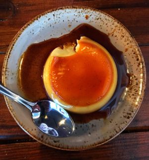 Crème caramel  at Bonsai Plant Kitchen in Brighton