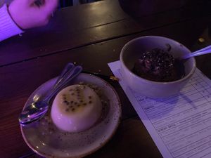 Desserts at Bonsai Plant Kitchen in Brighton