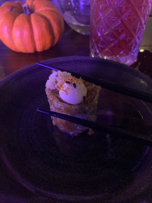 ‘Pork’ spring roll at Bonsai Plant Kitchen in Brighton