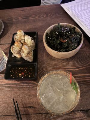 Pork roll, seaweed  at Bonsai Plant Kitchen in Brighton