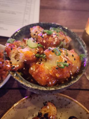 Tempura cauliflower at Bonsai Plant Kitchen in Brighton