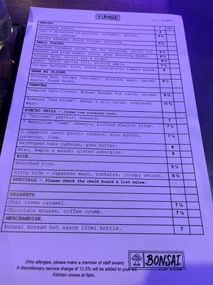   at Bonsai Plant Kitchen in Brighton