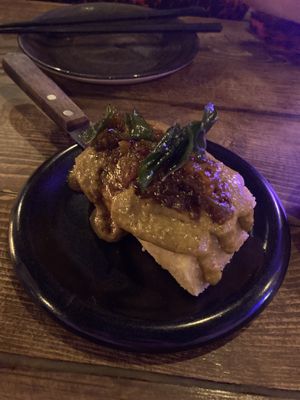 Satay tofu  at Bonsai Plant Kitchen in Brighton