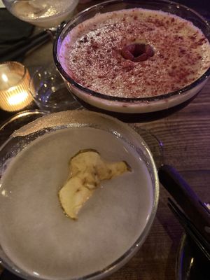 Raspberry espresso and margarita   at Bonsai Plant Kitchen in Brighton