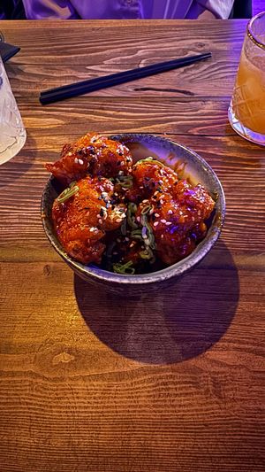 Tempura cauliflouwers at Bonsai Plant Kitchen in Brighton