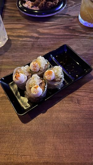 Pork rolls at Bonsai Plant Kitchen in Brighton