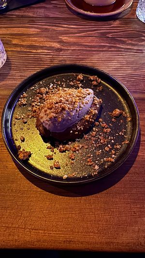 Chocolate ganache at Bonsai Plant Kitchen in Brighton