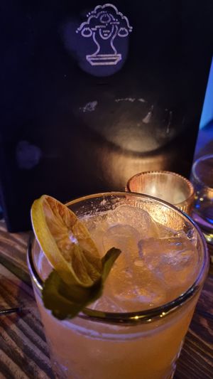 Rum based cocktail at Bonsai Plant Kitchen in Brighton