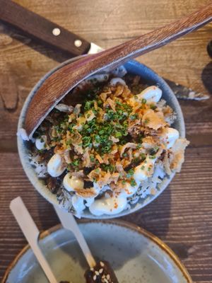 dirty rice at Bonsai Plant Kitchen in Brighton