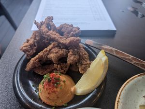 Mushroom karaage at Bonsai Plant Kitchen in Brighton