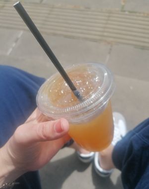 Iced tea at 200 Degrees Coffee in Sheffield