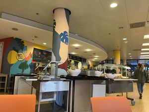 Salad bar  at Community Kitchen in Munich