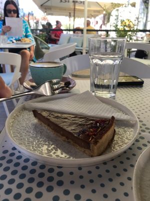 Vegan chocolate tarte   at Meet Mia in Zagreb