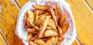 Seasoned Wedge Fries at The Taproom in San Marcos