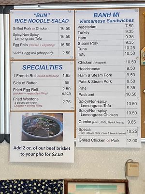 Vegan rice noodle and vegan banhtMi  at Ba Le Sandwich Shop in Kailua Kona