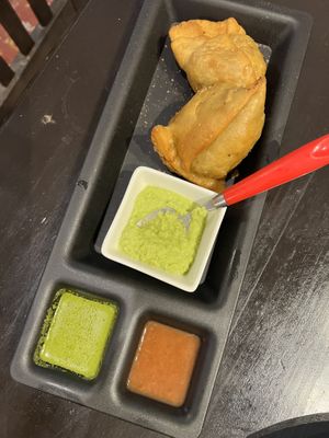 Samosa   at Red Indian Chilli in Oaxaca