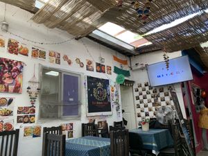 Tucked in the back of a shopping area.  at Red Indian Chilli in Oaxaca