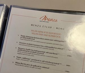   at Menza in Budapest