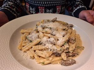 Stroganoff (mushroom) at Menza in Budapest