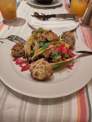 Vegan taco at Menza in Budapest