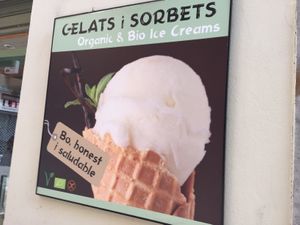 Sign  at Bodevici Bioconcept - Torrijos in Barcelona