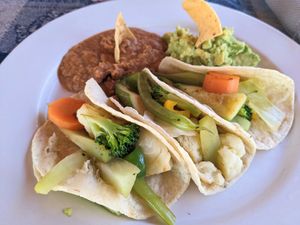 Vegan tacos at El Caballero in Cabo Pulmo