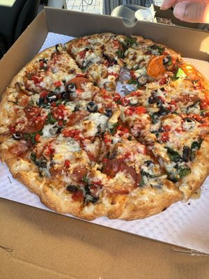 Mediterranean pizza   at Ali Baba Pizza in Victoria