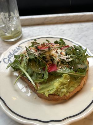 Avocado toast   at Goddess And The Baker in Chicago