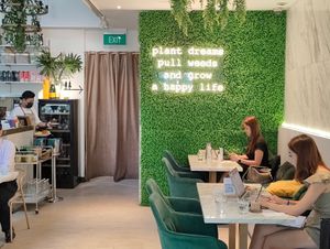 Restaurant interior at Botany in Central Singapore