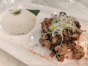 Thai Basil Stir Fried at Botany in Central Singapore