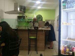 La barra at El Taco Loco Vegano in San Andres Cholula