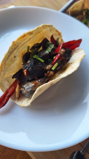 De huitlacoche 🔥👌🏻 at El Taco Loco Vegano in San Andres Cholula
