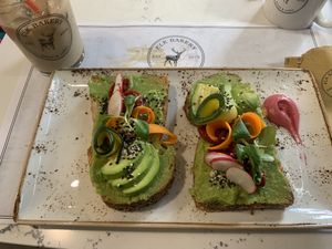 Avocado toast  at Elk Bakery - The Garden in Verona