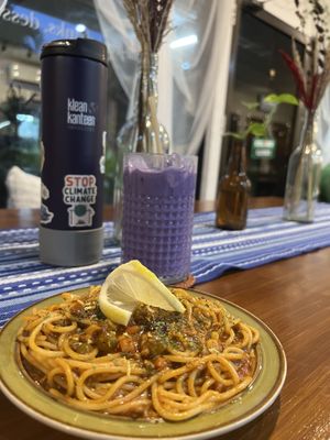 Spaghetti con Picadillo  at Linamnam - The Vegan Café in Cagayan De Oro
